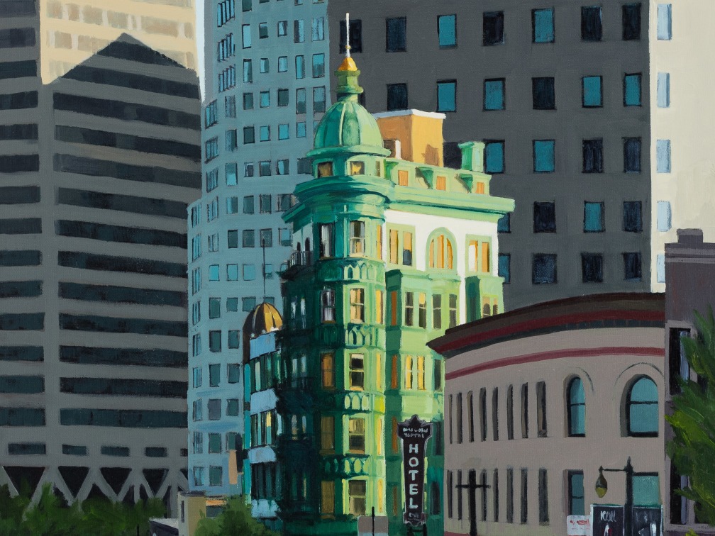 Eileen David Bernal Palm, 2022 oil on panel 40 x 29 7/8 in.