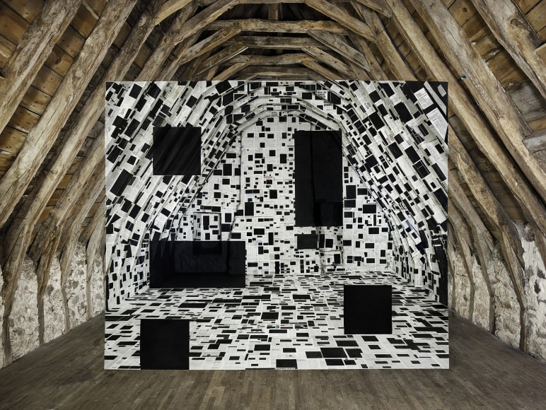 Georges Rousse’s art photography - Anamorphic optical illusions