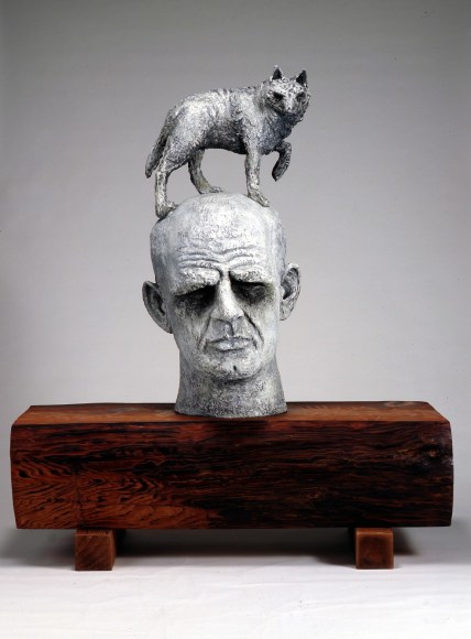 Robert Arneson Wolf Head, 1989