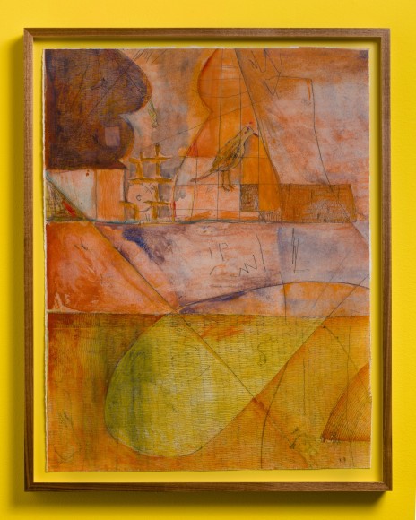 Steve, 2017 Etching watercolor and pigment on paper 