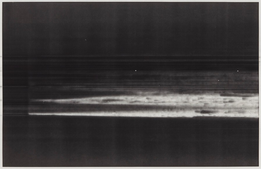 Untitled, 2017 Laser toner on paper, unique