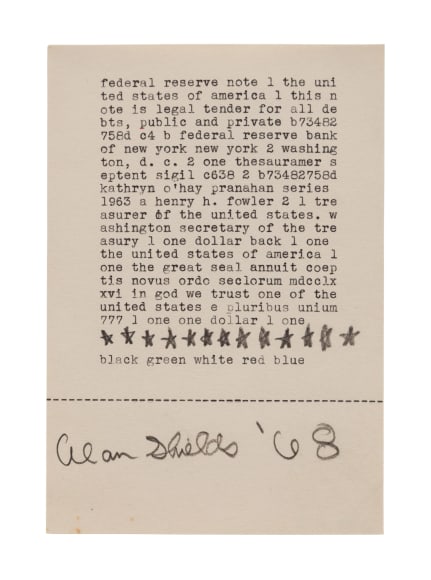 type written text artwork