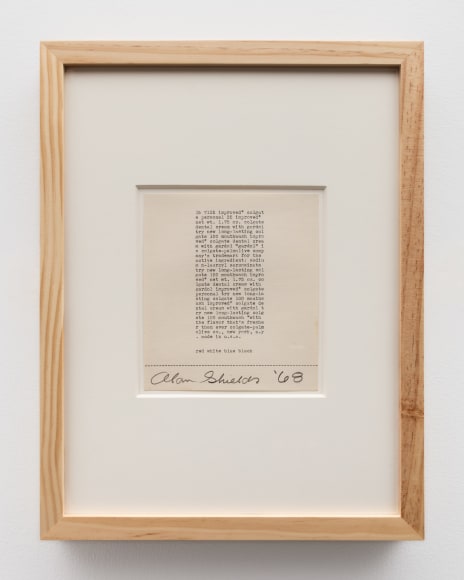 type written text artwork