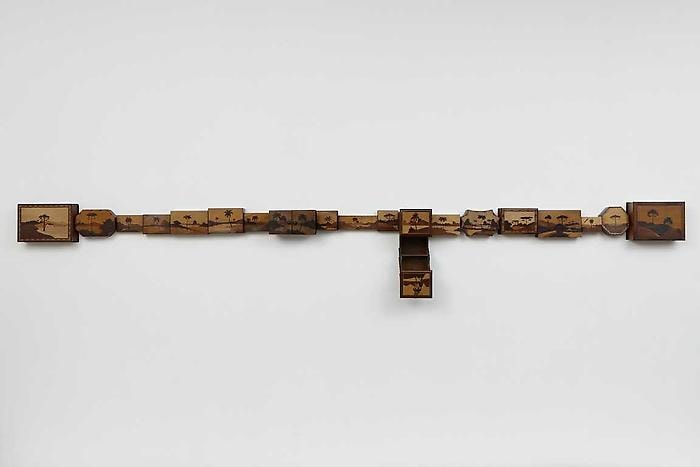 Horizontes III, 201019 inlaid wood boxes20" x 13' x 7 3/4"VS 25