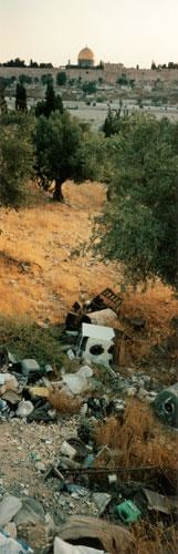 Jerusalem Seen from Mount Zion, 2000, C-print, 114 1/8 x 45 7/8 inches