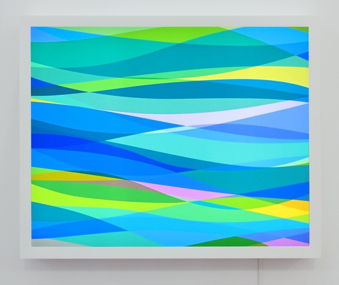 , SPENCER FINCH&nbsp;Atlantic Ocean (Coney Island),&nbsp;2014&nbsp;LED lightbox with Fujitrans filter