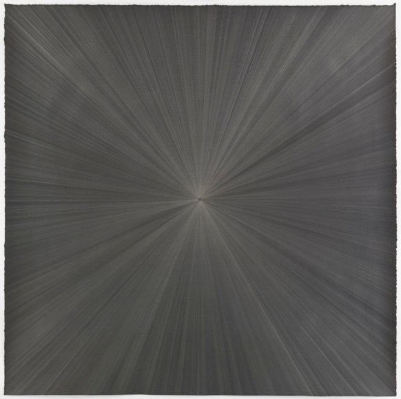 , MICHELLE GRABNER, Untitled, 2014 Gold point and gesso on paper 48 x 48 in.