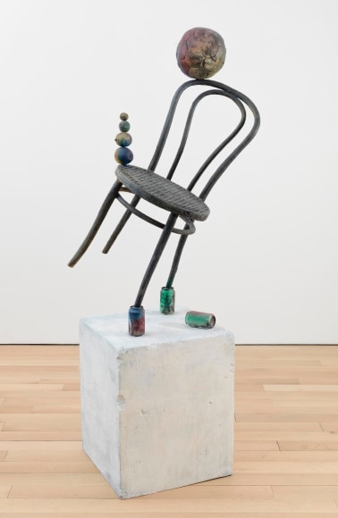 , FOLKERT DE JONG&nbsp;Conference Act,&nbsp;2013 Patinated bronze 78 11/16 x 23 9/16 x 19 5/8 in. (200 x 60 x 50 cm) Ed. of 3
