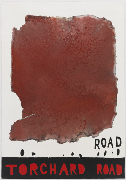 , TRENTON DOYLE HANCOCK&nbsp;Torchard Road,&nbsp;2010&nbsp;Acrylic on handmade paper&nbsp;75 x 52 in. (190.5 x 132.1 cm)