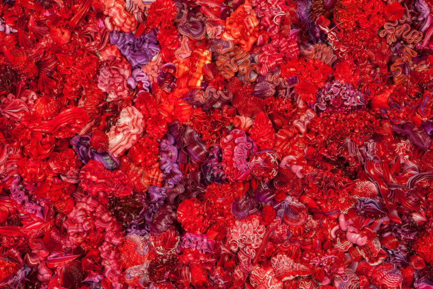 , XU ZHEN,&nbsp;Under Heaven - 3320NU0147 (detail), 2014, Oil on canvas, aluminum, 78 11/16 x 55 1/16 x 5 7/8 in. (200 x 140 x 15 cm). Produced by MadeIn Company.