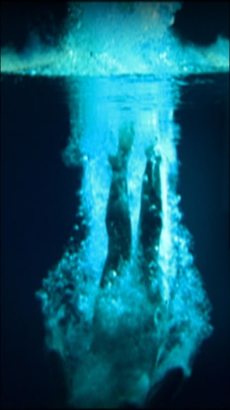 , BILL VIOLA&nbsp;The Last Angel,&nbsp;2002 Color video on plasma display mounted vertically on wall 47 &frac12; x 28 &frac12; x 4 in. (120.7 cm x 72.4 cm x 10.2 cm)