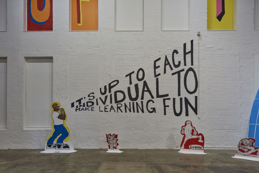 Installation view, Trenton Doyle Hancock, Mind of the Mound: Critical Mass, MASS MoCA, North Adams, MA, 2019