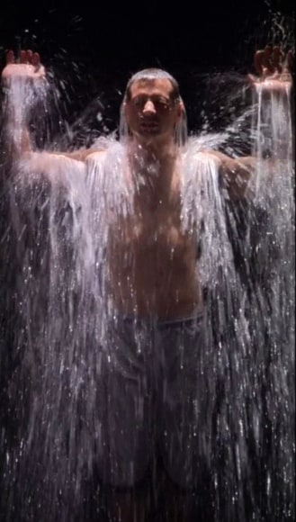 , BILL VIOLA, Chris, 2012, Color High-Definition video on flat panel display mounted vertically on wall, 63 1/4 x 36 3/4 x 4 in &nbsp;(160.4 x 93.1 x 10 cm) 5:47 minutes