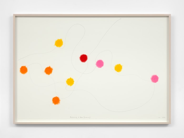 SPENCER FINCH Following a Bee (Zinnias) 