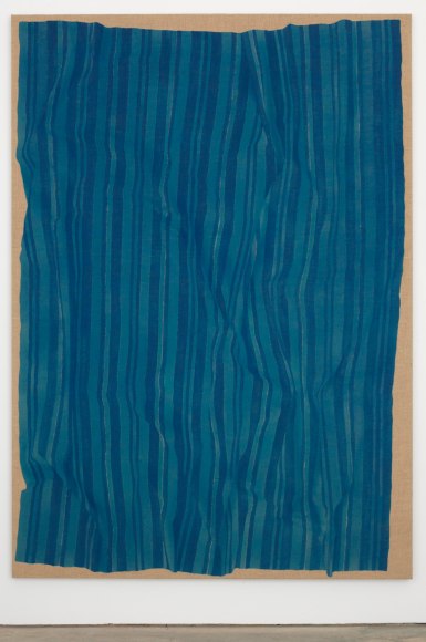 HELENE APPEL Loose Blue Fabric, 2014 