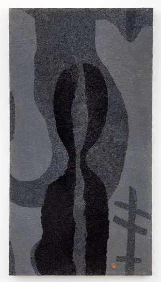 , ELIAS SIME&nbsp;Ants &amp;amp; Ceramicists 4,&nbsp;2009-14 Yarn stitch on canvas 60 3/4 x 32 3/4 x 2 in (154 x 84 x 5 cm)