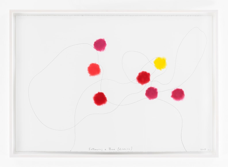 SPENCER FINCH Following a Bee (Zinnias)