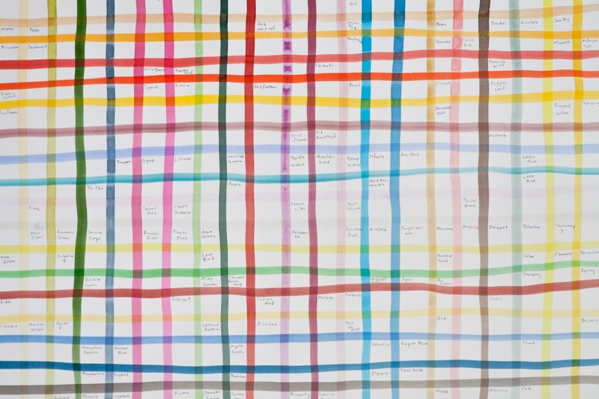 SPENCER FINCH The Garden of Eden ( All the Colors in my Paintbox) Detail 