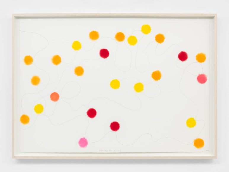 SPENCER FINCH Following a Bee (Zinnias)