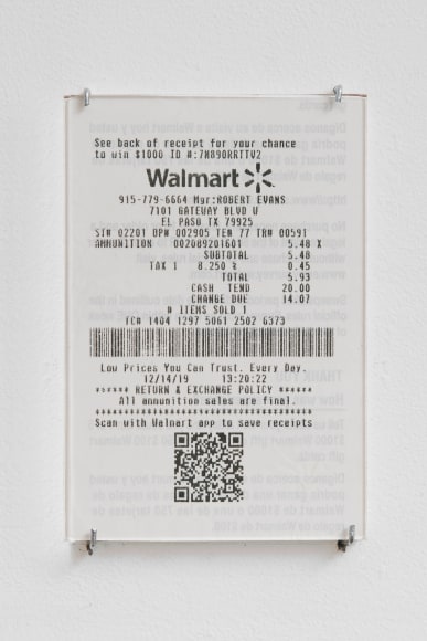 Installation view, Teresa Margolles,&nbsp;El asesinato cambia el mundo / Assassination changes the world,&nbsp;James Cohan, 48 Walker Street, January 10 - March 1, 2020