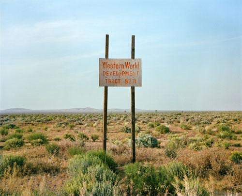 Western World Development, Near Four Corners, California, 1986, C-print, 49 x 55 1/2 inches