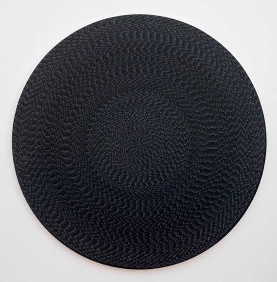 , MICHELLE GRABNER, Untitled, 2013 Flashe on canvas Diameter: 80 in.