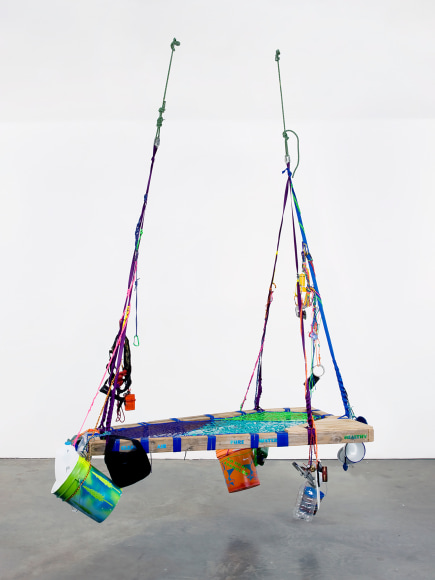 Andrea Bowers, Clean Air Pure Water Healthy Land Tree Sitting Platform for Forest Defense