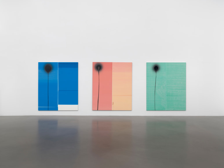 Wade Guyton and Stephen Prina, Installation view