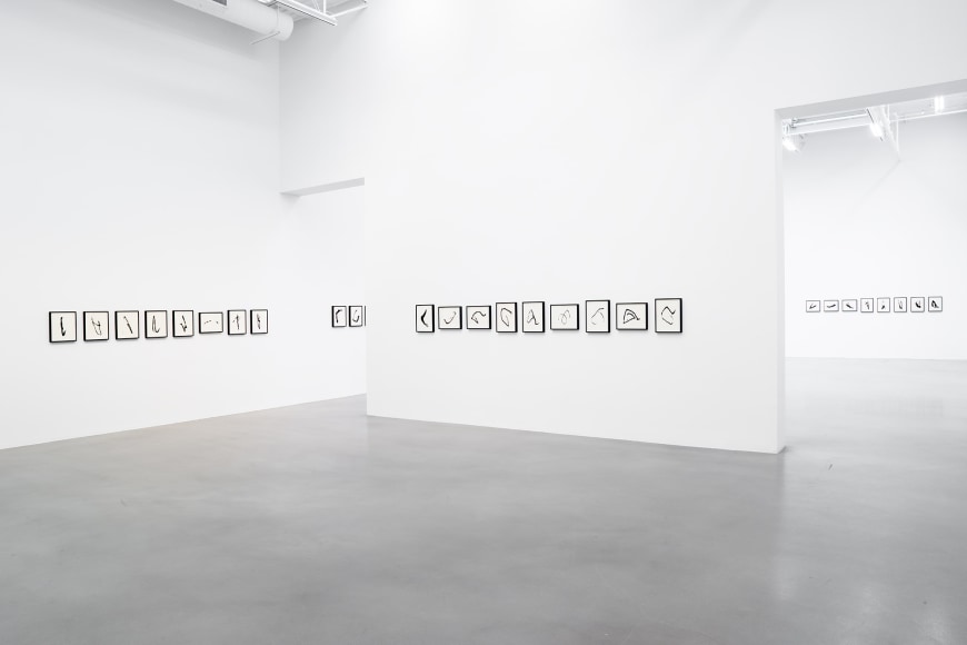 Installation view, Allan McCollum&nbsp;Traces: Past and Present, Petzel, 2022