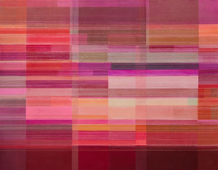 ANTONIETTA GRASSI | INPUT SOURCE | OIL, ACRYLIC, INK ON LINEN | 55 X 71 INCHES | 2022