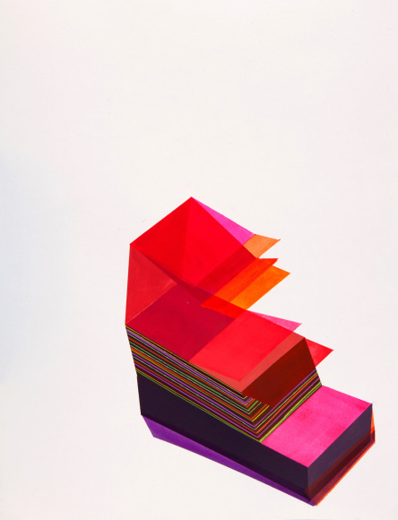 ANTONIETTA GRASSI | POSTING NO.1 | ACRYLIC, INK ON PAPER | 20 X 25 INCHES | 2020