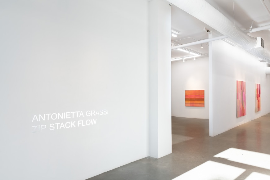 ANTONIETTA GRASSI | ZIP STACK FLOW | INSTALLATION VIEW | PATRICK MIKHAIL,  