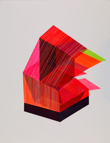 ANTONIETTA GRASSI | POSTING | ACRYLIC, INK ON PAPER | 20 X 26 INCHES | 2020