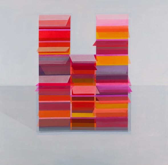 ANTONIETTA GRASSI | LIGNES DE VIE (NO. 3) | ACRYLIC ON CANVAS | 56 X 56 INCHES | 2021, &nbsp;