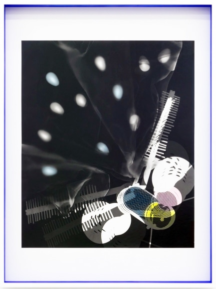 JANET JONES | SPACE JUNK #3 | PHOTOGRAM-SILVER / HAND TINTED | 32.5 X 24.5 INCHES | 2017,  