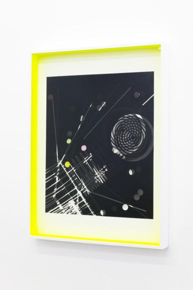 JANET JONES | SPACE JUNK #4 | PHOTOGRAM-SILVER / HAND TINTED | 24.5 X 32.5 INCHES | 2017,  