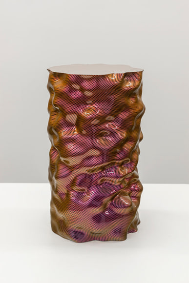 OLIVER PAUK | OBJECT #1 | IMPRESSION 3D, FILM HYDROGRAPHIQUE ET PEINTURE AUTOMOBILE | 10 X 6 X 6 POUCES | 2015