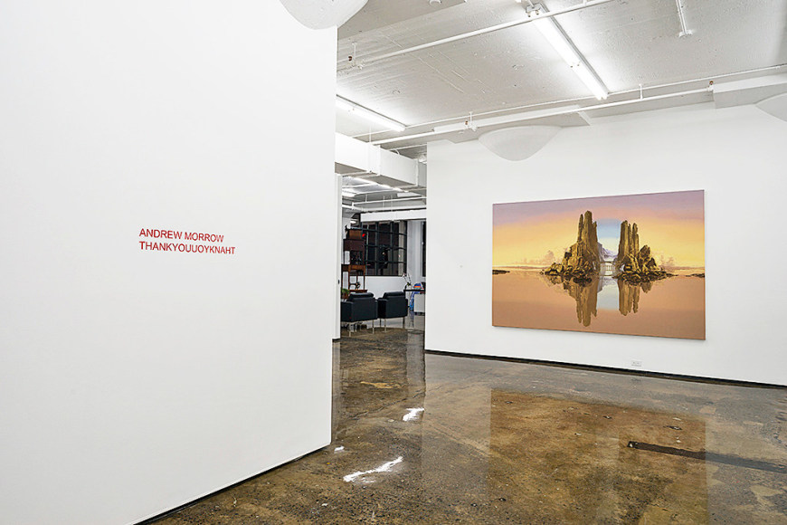 ANDREW MORROW | THANKYOUUOYKNAHT | VUE D'EXPOSITION | GALERIE PATRICK MIKHAIL | MONTRÉAL | 2015