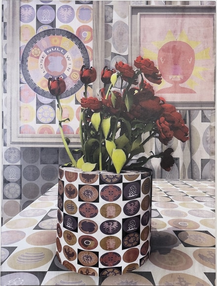 CLAUDIA HART | RUSSIAN ROULETTE SERIES, THIRD PRIZE.01 | ACRYLIC GOUACHE, PIGMENT IN RESIN, SANDED PAINTING OF THE SAME, CHERRY WOOD PANEL, PINE FRAME | 21.5 X 30 X 1.5 INCHES | 2021/2023