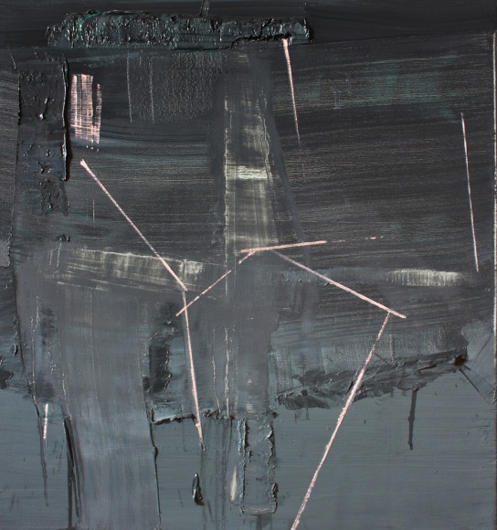 SCOTT EVERINGHAM | HOMINID | HUILE SUR TOILE | 30 X 28 POUCES | 2015