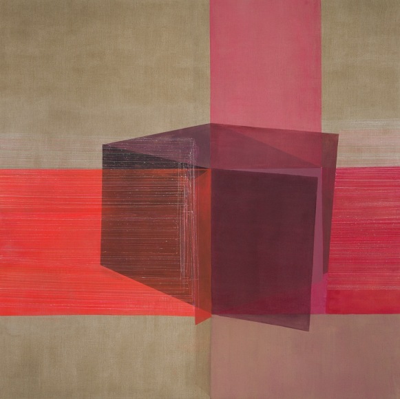 ANTONIETTA GRASSI | STRAIGHT UP NOW TELL ME | ACRYLIC AND INK ON LINEN | 84 X 84 INCHES | 2017