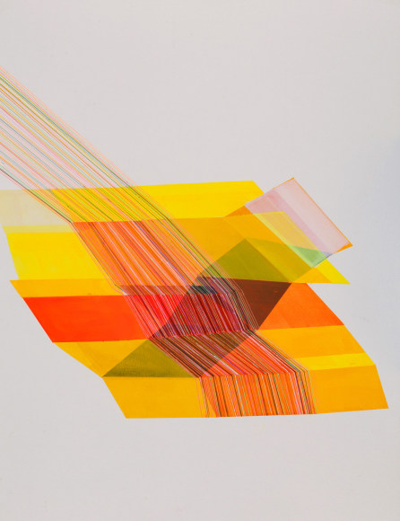 ANTONIETTA GRASSI | CRISCROSS | ACRYLIC, INK ON PAPER | 20 X 26 INCHES | 2020