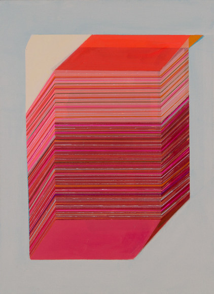 ANTONIETTA GRASSI | GOOD MEMORY STACK NO. 2 | OIL, ACRYLIC, INK ON CANVAS | 23 X 30 INCHES | 2018