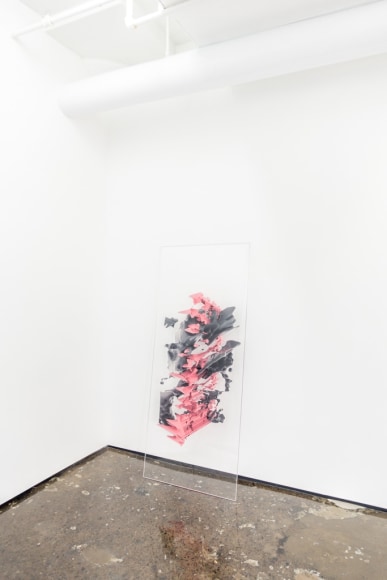 OLIVER PAUK | OBJECT #60 | IMPRESSION SUR VERRE | 30 X 20 X 0,5 POUCES | 2016