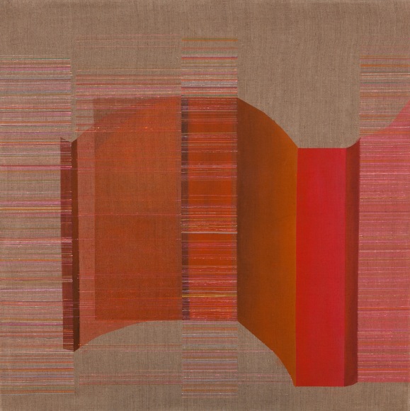 ANTONIETTA GRASSI | BELLE CURVE B | ACRYLIC, OIL, INK ON LINEN | 36 X 36 INCHES | 2021