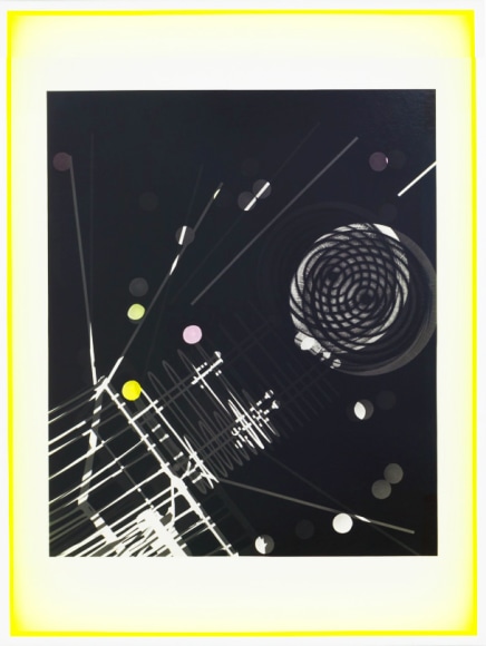 JANET JONES | SPACE JUNK #4 | PHOTOGRAM-SILVER / HAND TINTED | 32.5 X 24.5 INCHES | 2017