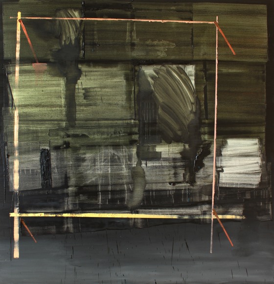 SCOTT EVERINGHAM | DERMIS | HUILE SUR TOILE | 70 X 66 POUCES | 2015