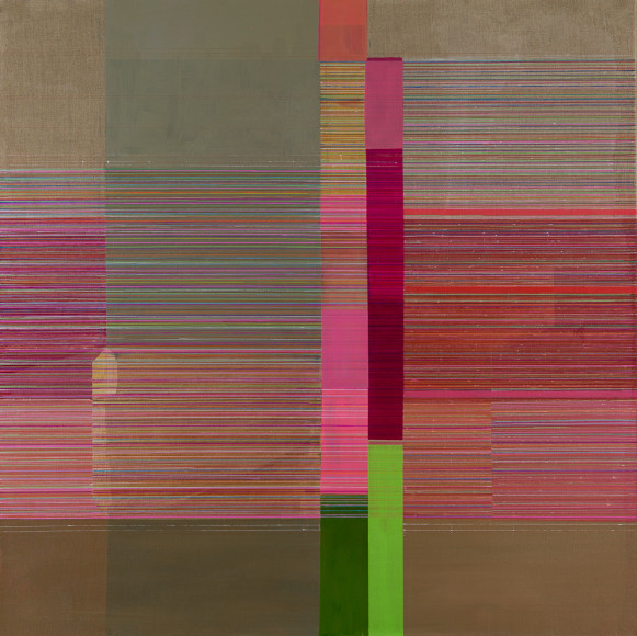 ANTONIETTA GRASSI |&nbsp;COMPILER | OIL AND INK ON LINEN | 57&nbsp;X 57&nbsp;INCHES |&nbsp;2019​