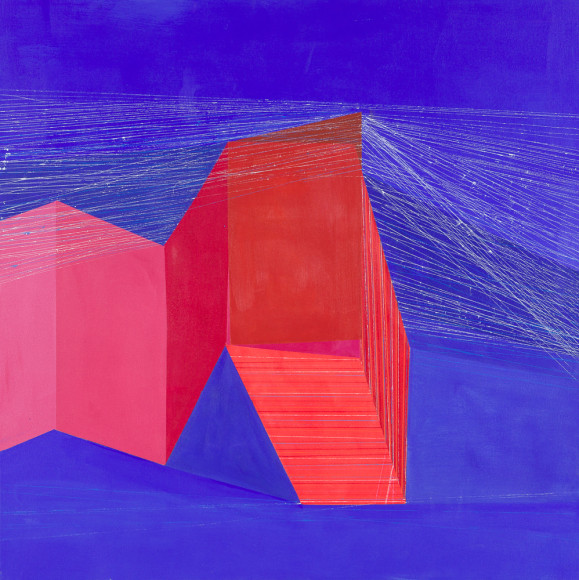 ANTONIETTA GRASSI | WARP&nbsp;| ACRYLIC AND INK ON CANVAS | 36 X 36 INCHES | 2018