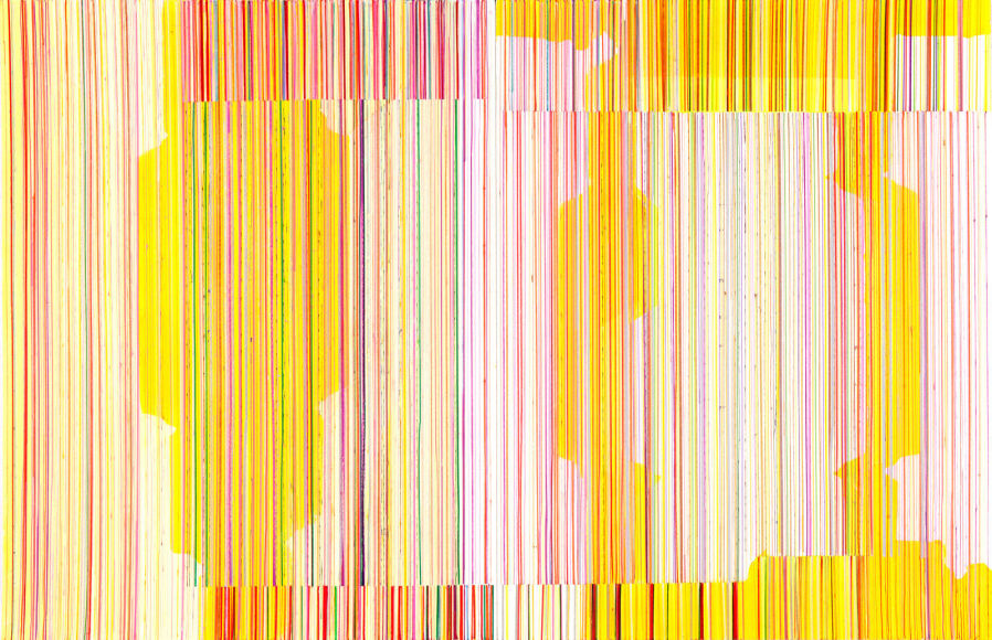 ANTONIETTA GRASSI | DATA KRAFT | ACRYLIC, INK ON PAPER | 40 X 26 INCHES | 2020